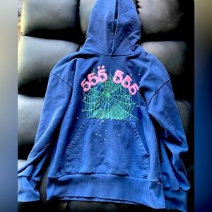 Spider 555 hoodie blue